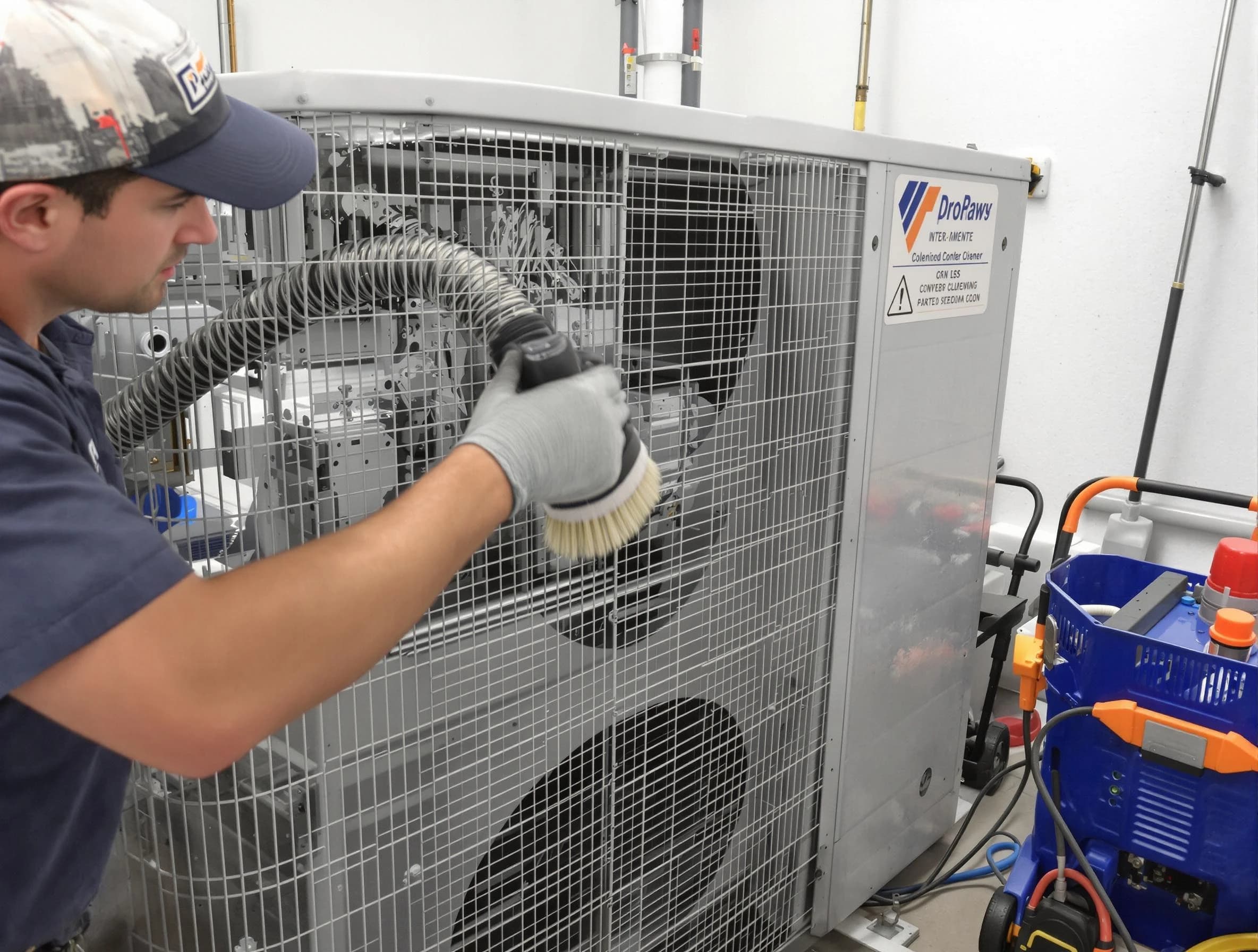 Allegheny Air Duct Cleaning specialist performing precision AC coil cleaning for improved system performance in Allegheny