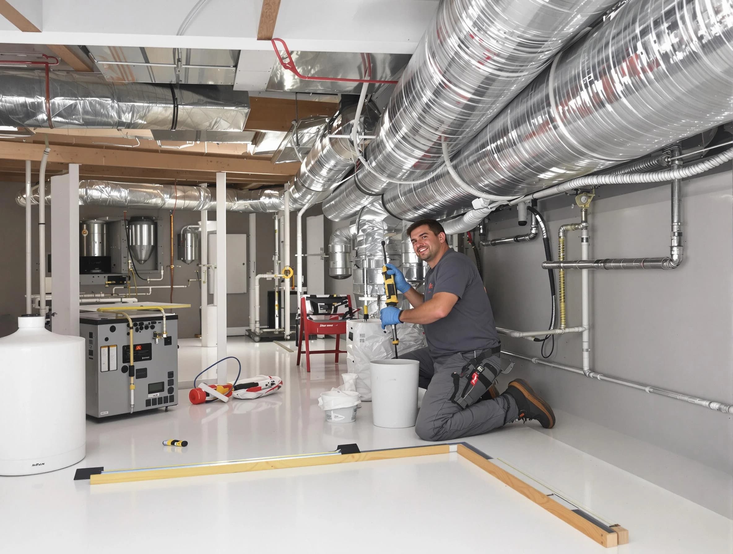 Professional duct sealing service by Allegheny Air Duct Cleaning in Allegheny