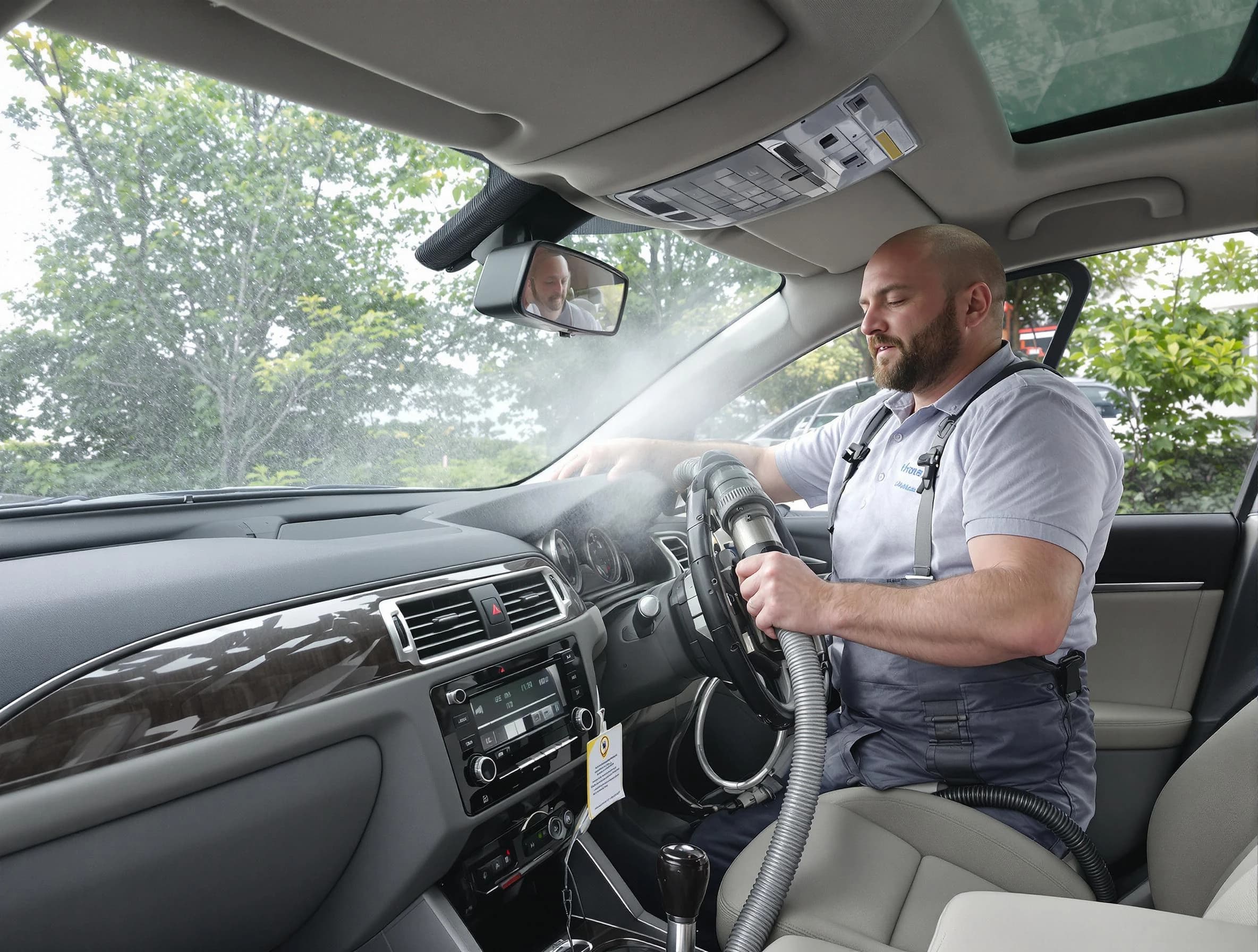 Allegheny Air Duct Cleaning specialist performing professional car duct cleaning in Allegheny