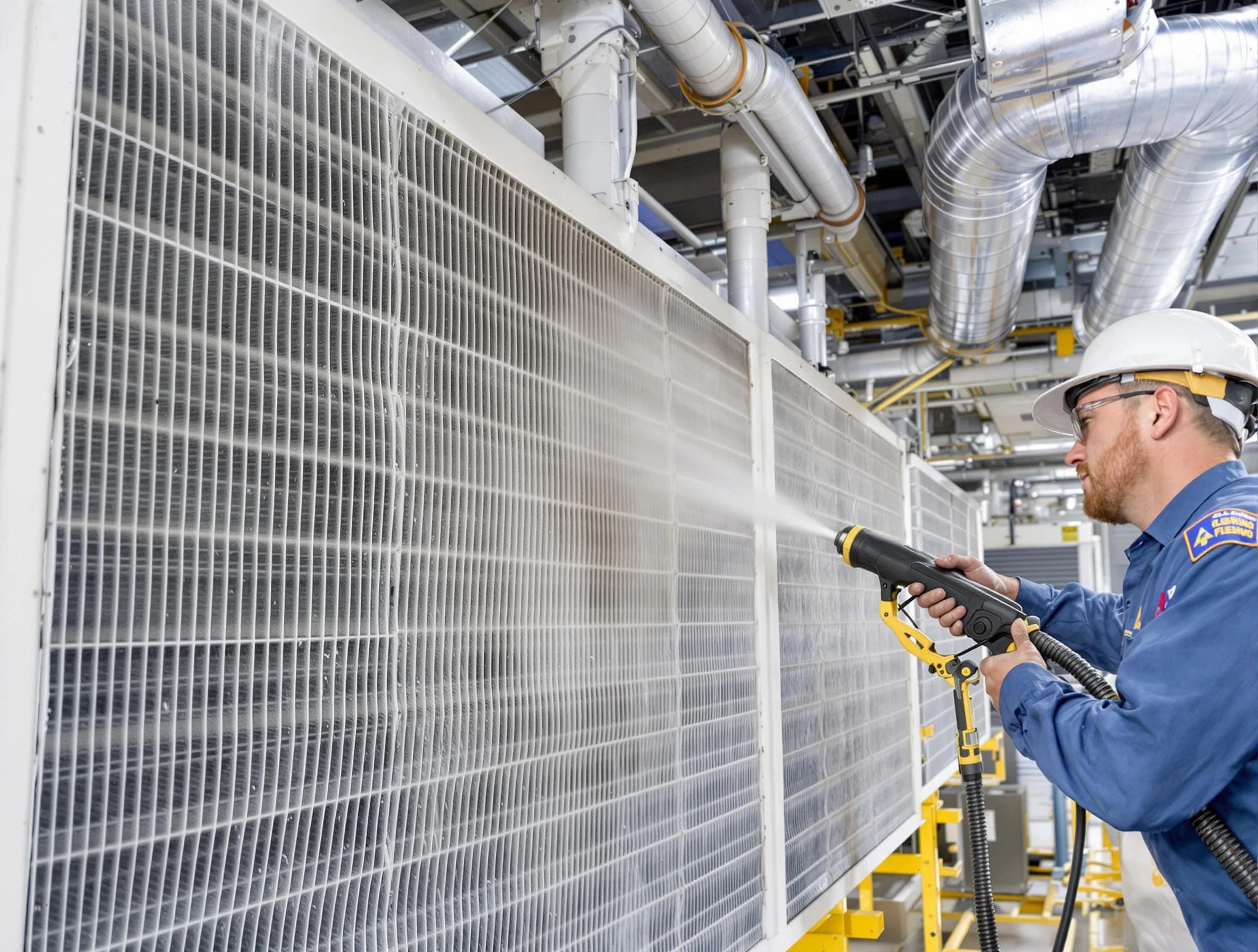 Professional commercial coil cleaning by Allegheny Air Duct Cleaning in Allegheny