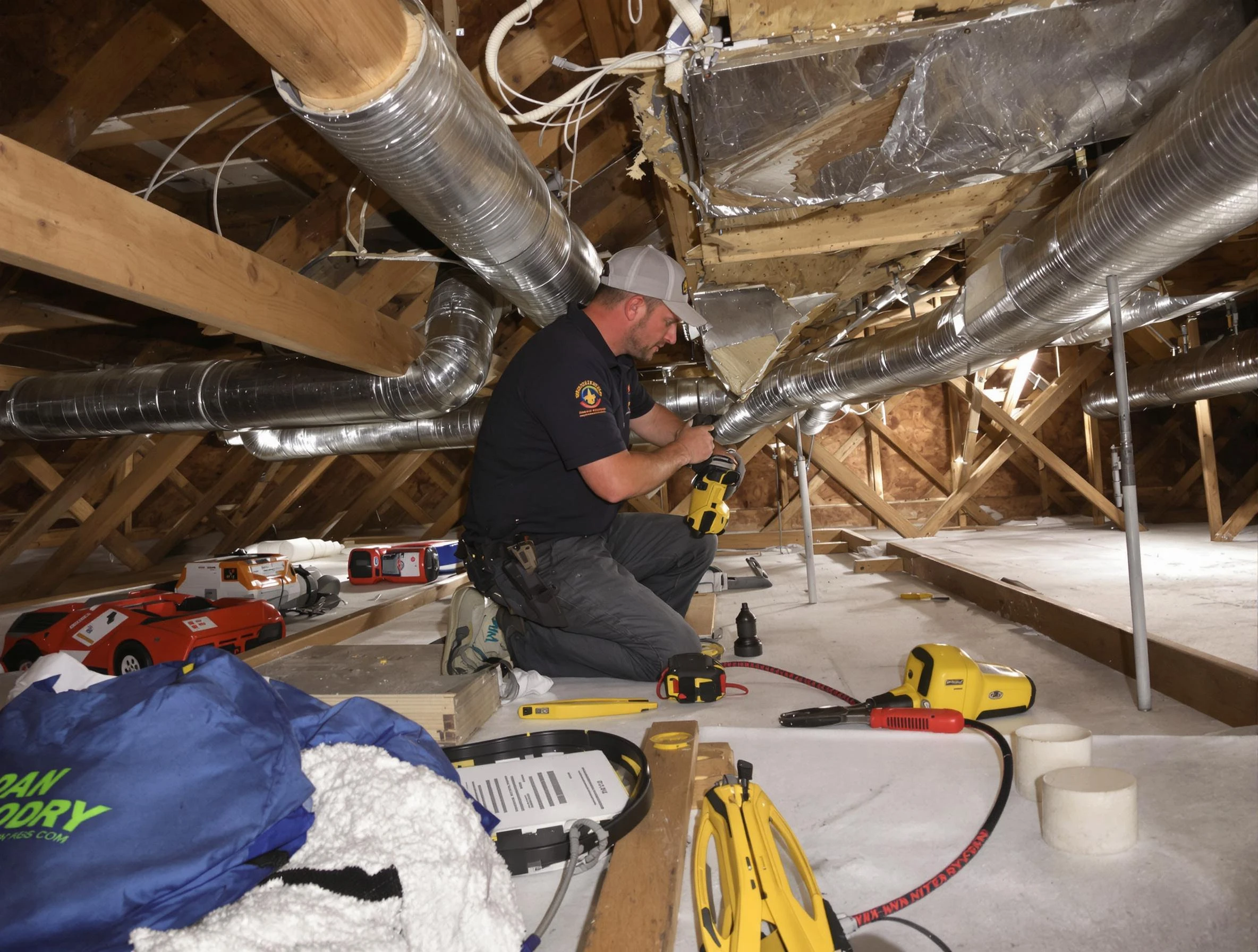Professional air duct repair by Allegheny Air Duct Cleaning in Allegheny