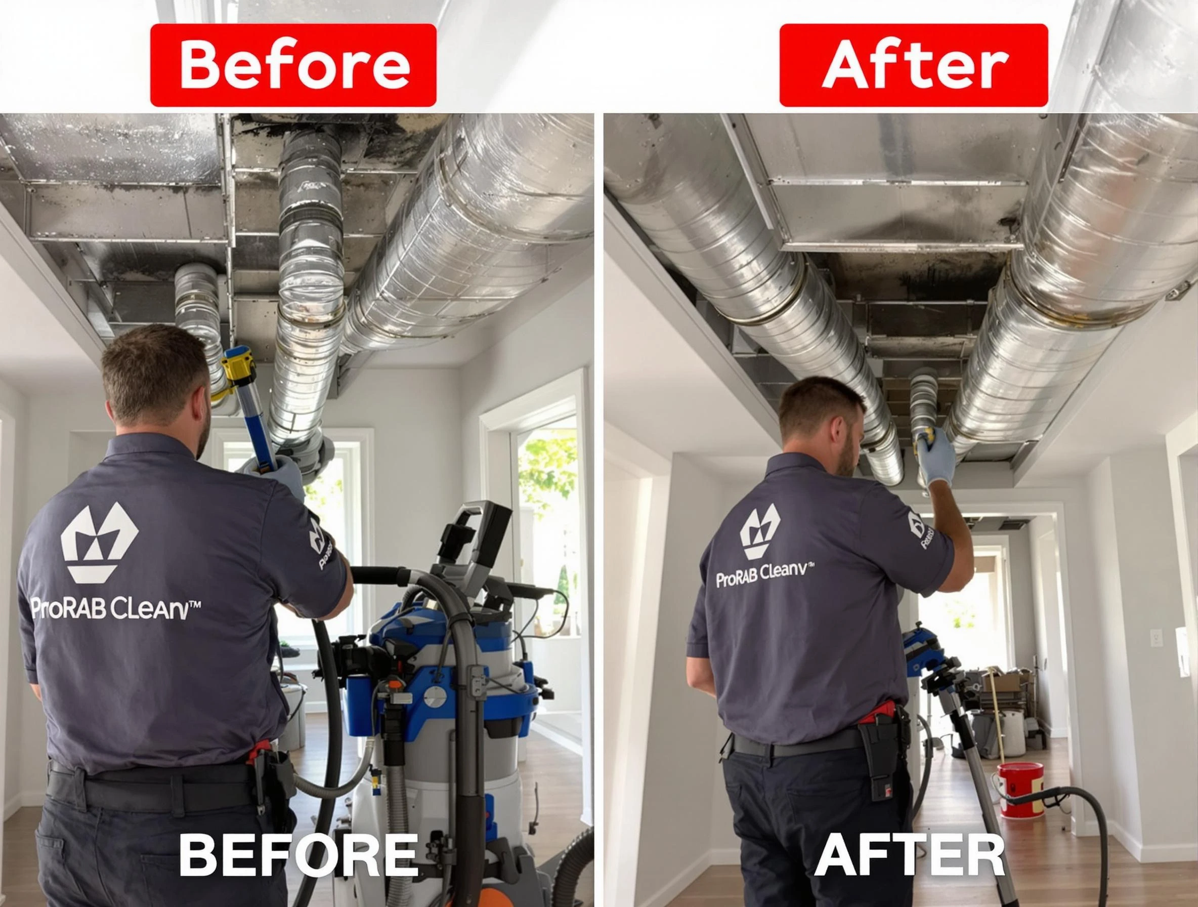 Allegheny Air Duct Cleaning expert performing thorough residential duct cleaning in a Allegheny home